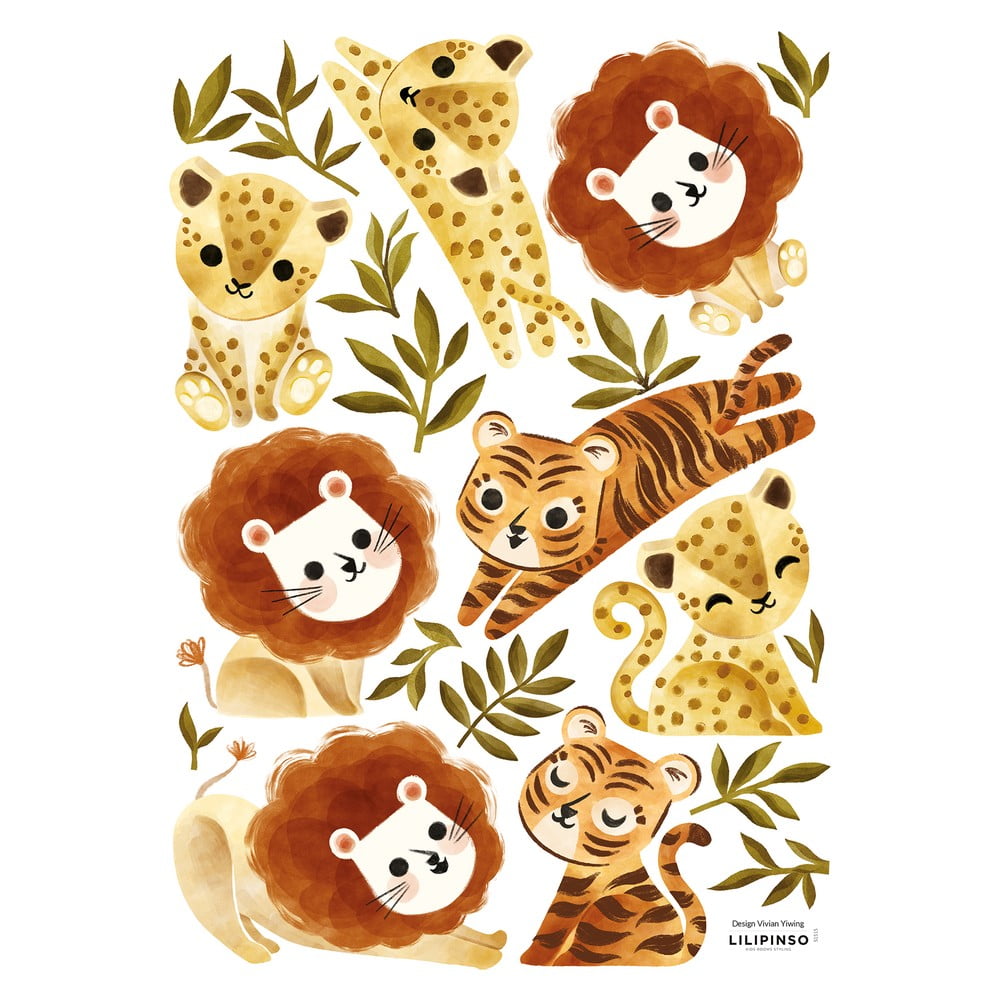 Matrica lap 30x42 cm Little Jungle Animals – Lilipinso