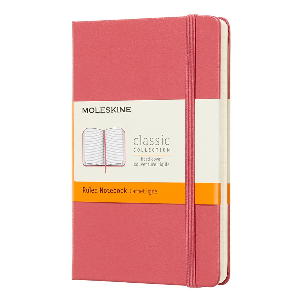Daisy rózsaszín kemény fedeles, vonalas jegyzetfüzet, 192 oldalas - Moleskine