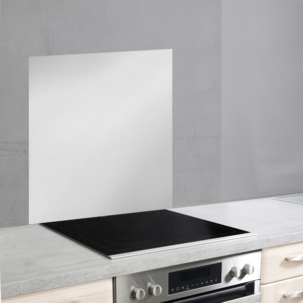 Ezüstszínű üveg falvédő tűzhely mellé, 70 x 60 cm - Wenko