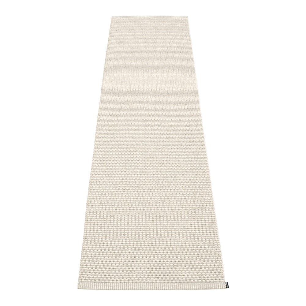 Krémszínű kültéri-beltéri futószőnyeg 70x300 cm Mono Linen Vanilla – Pappelina