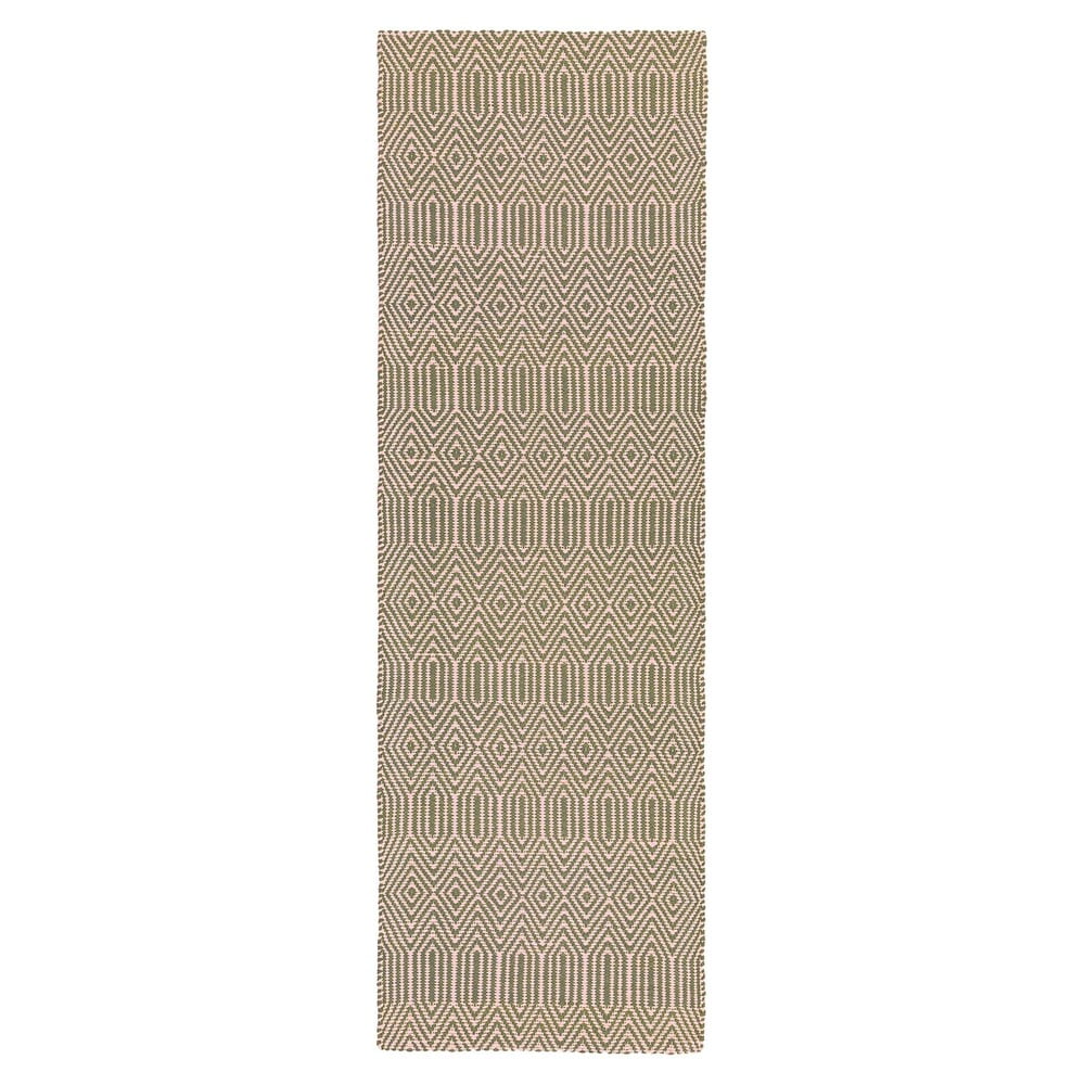 Világosbarna gyapjú futószőnyeg 66x200 cm sloan – asiatic carpets