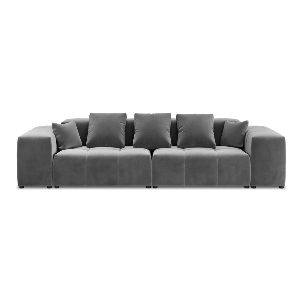 Szürke bársony kanapé 320 cm rome velvet - cosmopolitan design