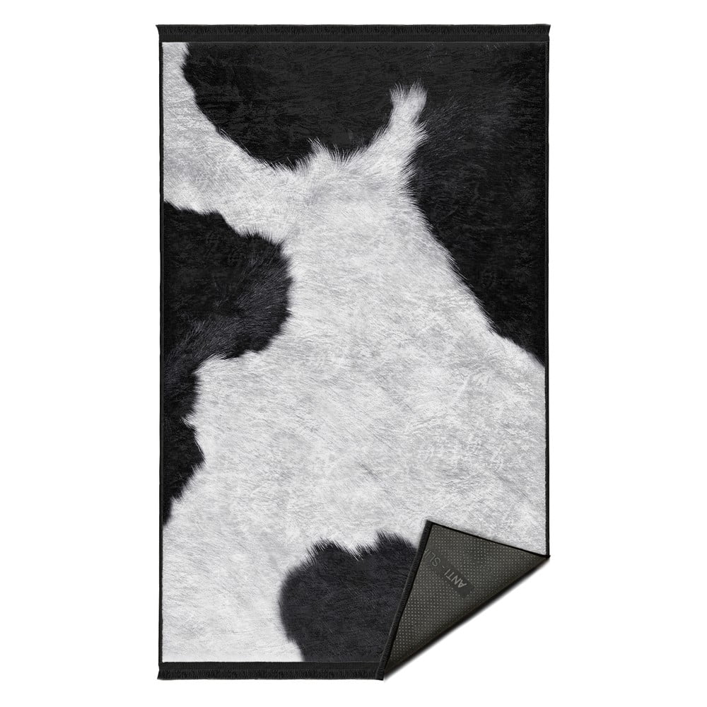 Fehér-fekete szőnyeg 160x230 cm – mila home