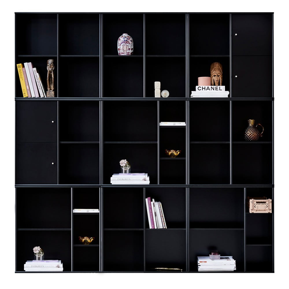 Hammel furniture fekete fali könyvespolc hammel mistral kubus