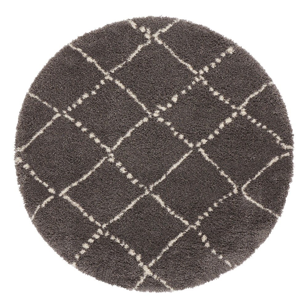 Hash szürke szőnyeg, ⌀ 160 cm - mint rugs