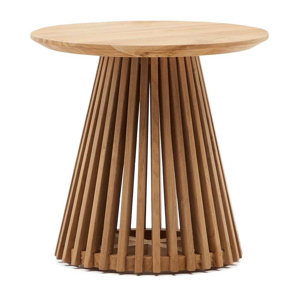Irune teakfa tárolóasztal, ø 50 cm - kave home