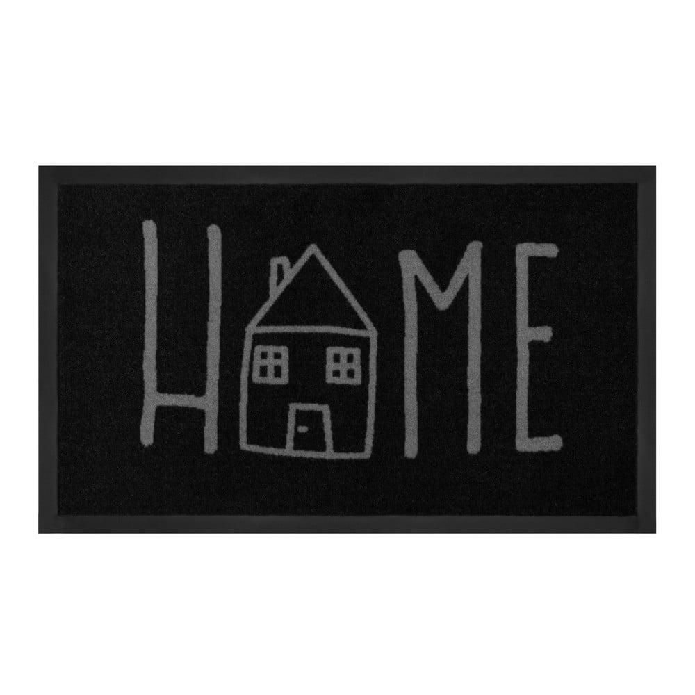 EasyHome fekete lábtörlő, 45 x 75 cm - Hanse Home