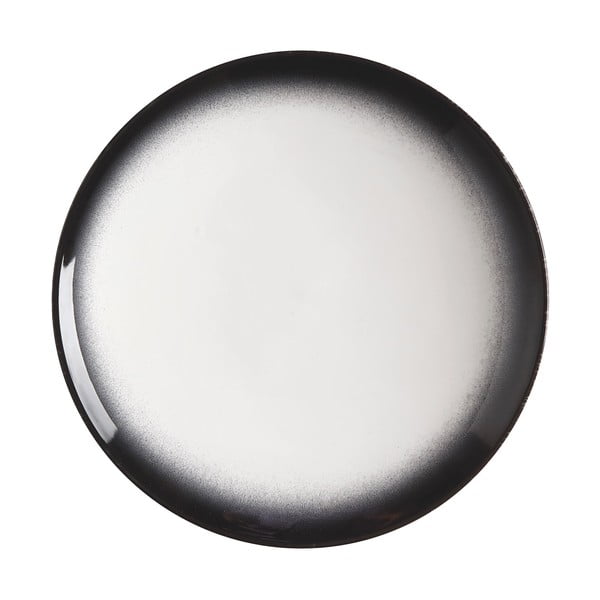 Caviar fehér-fekete kerámia desszertes tányér, ø 15 cm - Maxwell & Williams