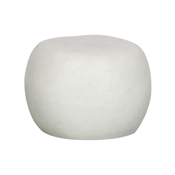 Pebble fehér kerti dohányzóasztal szálas agyagból, ø 50 cm - vtwonen