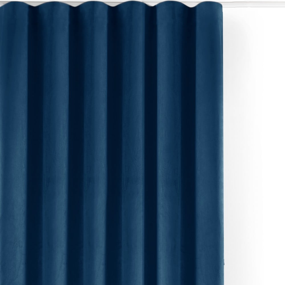 Kék bársony dimout (semi-opac) függöny 400x270 cm Velto – Filumi
