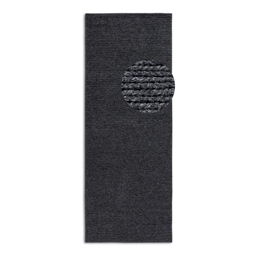 Sötétszürke kézi szövésű gyapjú futószőnyeg 80x200 cm Francois – Villeroy&Boch
