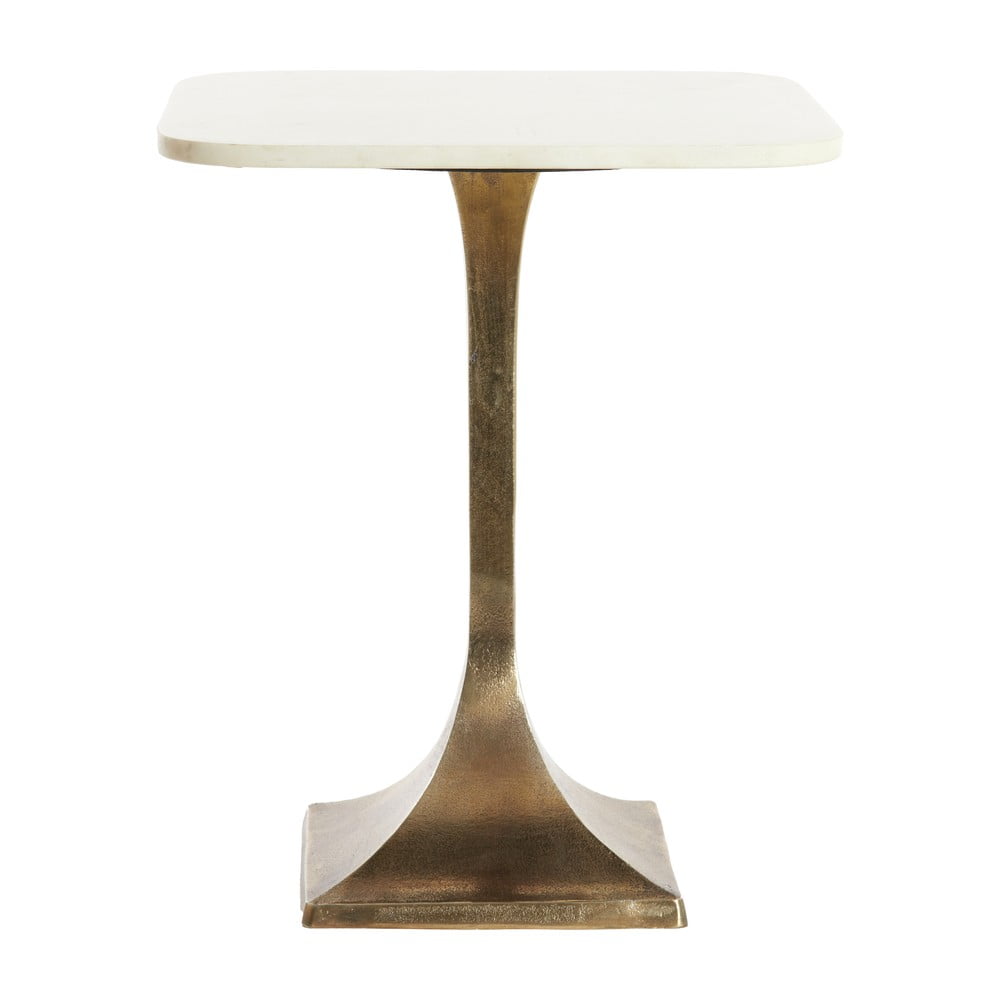 Tárolóasztal márvány dekoros asztallappal ø 45 cm rickerd – light & living