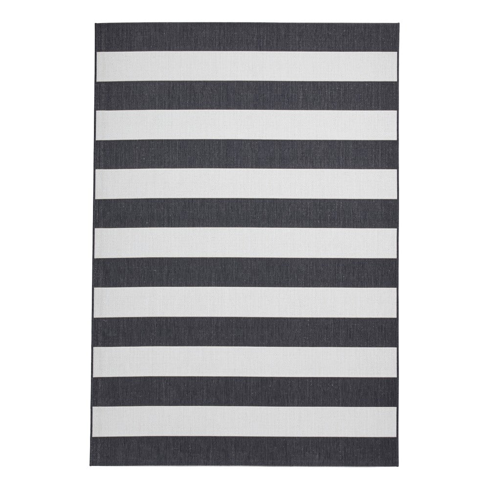 Fehér-fekete kültéri szőnyeg 200x290 cm santa monica – think rugs