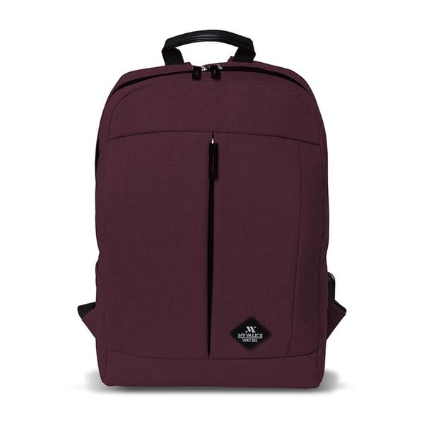 GALAXY Smart Bag sötétpiros hátizsák USB csatlakozóval - My Valice