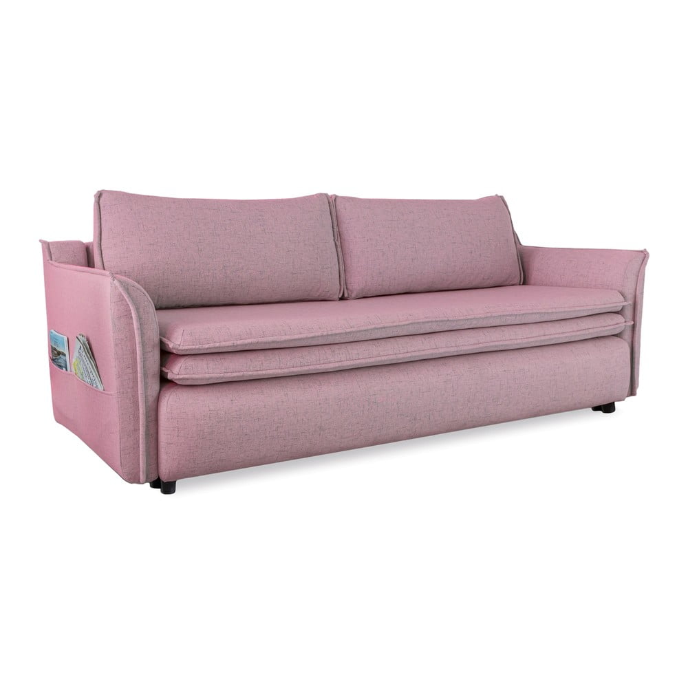 Charming charlie rózsaszín kinyitható kanapé - miuform