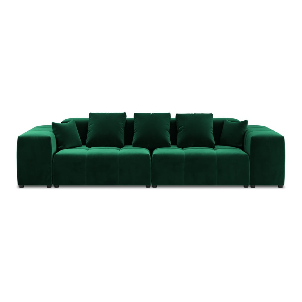 Zöld bársony kanapé 320 cm rome velvet - cosmopolitan design