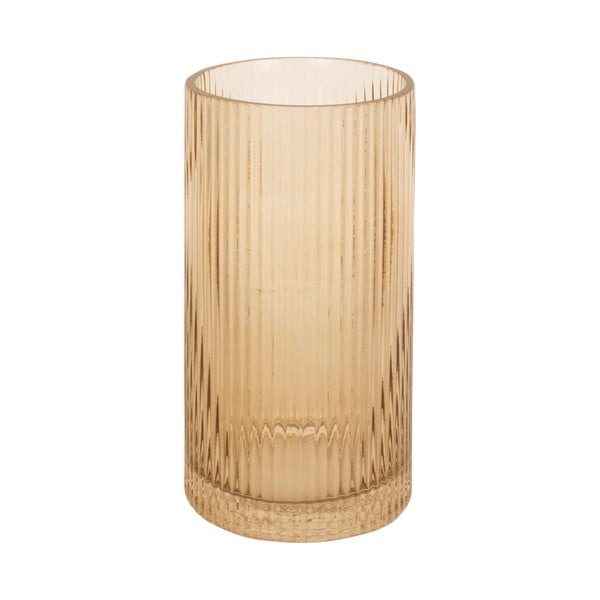 Allure világosbarna üveg váza, magasság 20 cm - PT LIVING