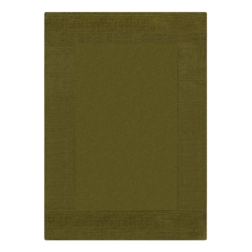 Zöld gyapjú szőnyeg 120x170 cm – flair rugs
