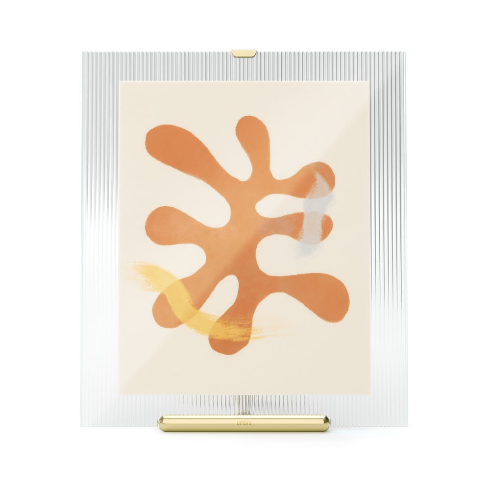 Aranyszínű üveg álló képkeret 26x30,5 cm Flute – Umbra