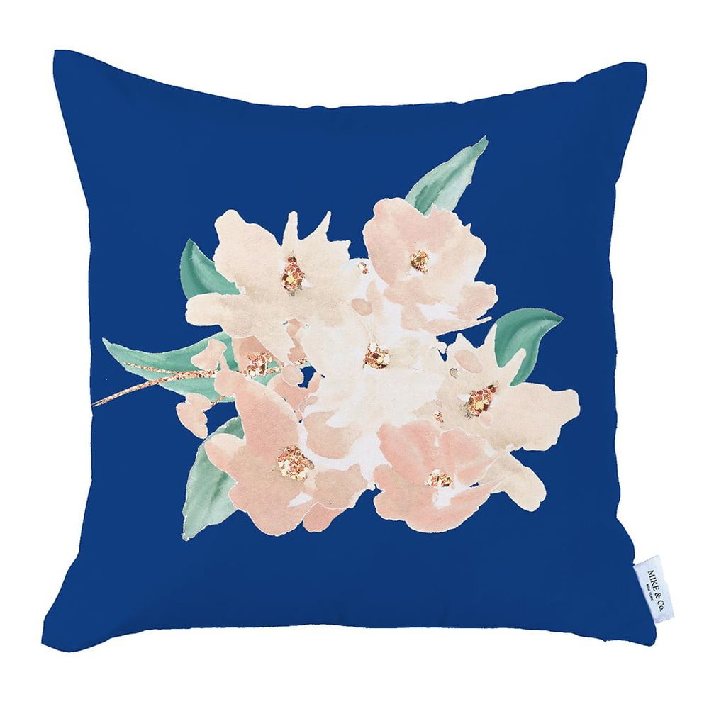 Honey Blossom kék-rózsaszín párnahuzat, 43 x 43 cm - Mike & Co. NEW YORK