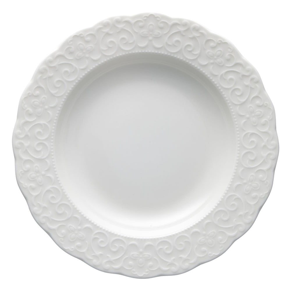 Gran Gala fehér porcelán mélytányér, ø 22 cm - Brandani