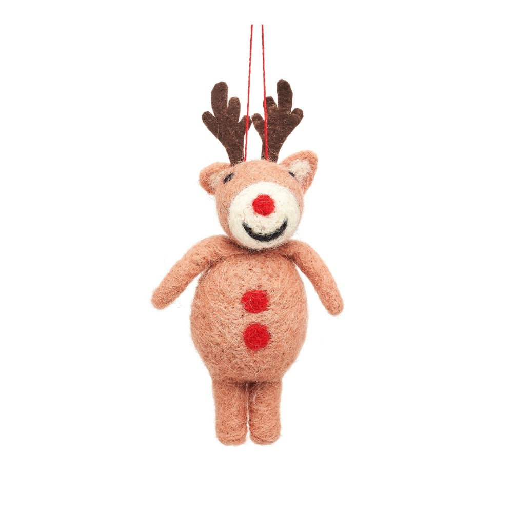 Gyapjú karácsonyfadísz Rudolph – Sass & Belle