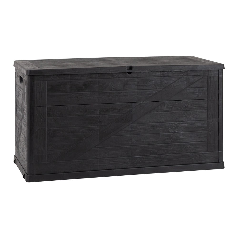 Antracitszürke kerti tárolódoboz Wood – Toomax