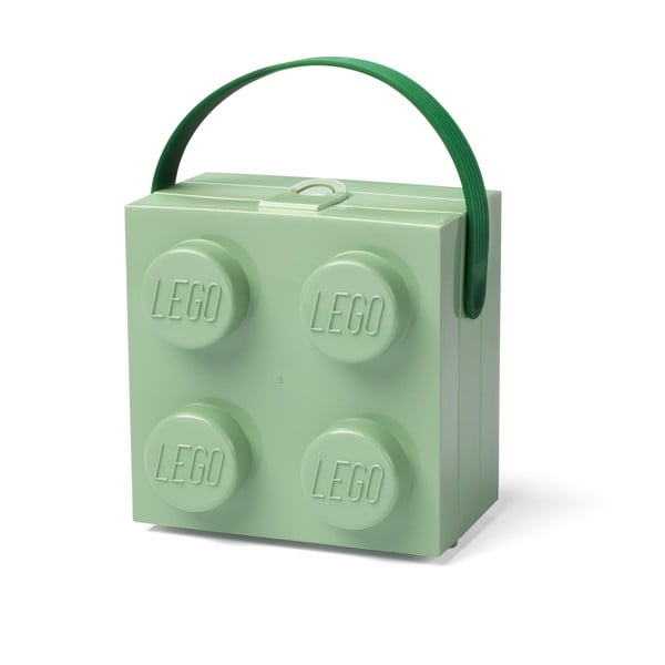 Világoszöld tárolódoboz fogantyúval - LEGO®
