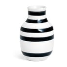 Omaggio fekete-fehér agyagkerámia váza, magasság 12,5 cm - Kähler Design