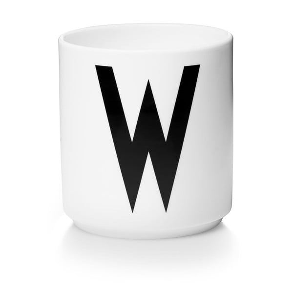 Personal W fehér porcelánbögre - Design Letters