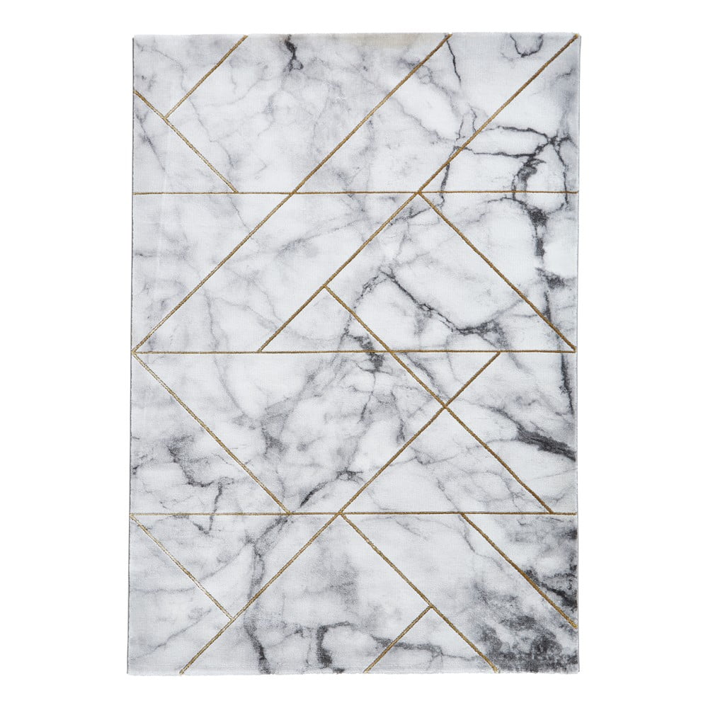 Fehér-szürke szőnyeg 160x220 cm Craft – Think Rugs