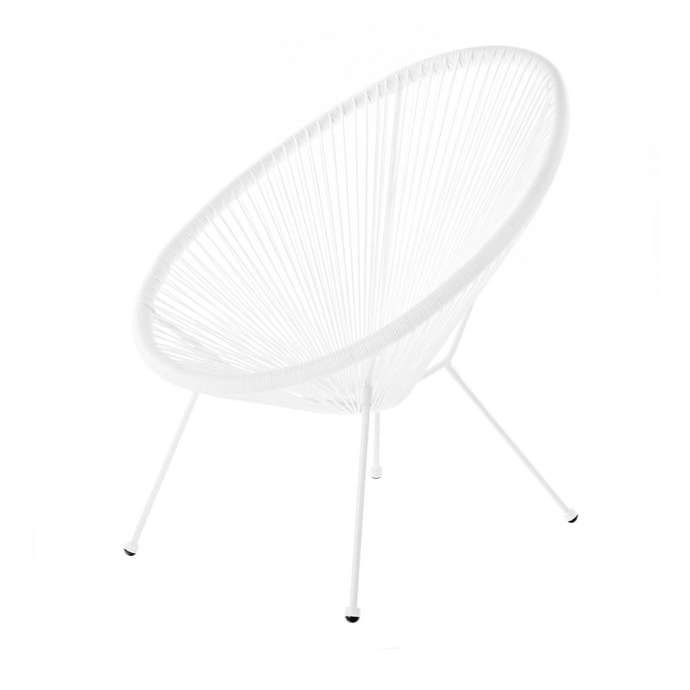 Acapulco Kerti szék, 70 x 80 x 85 cm, acél/szintetikus rotáng, fehér