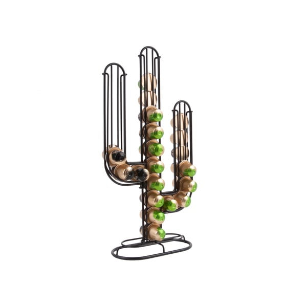 Cactus fekete kávékapszula tartó - Present Time