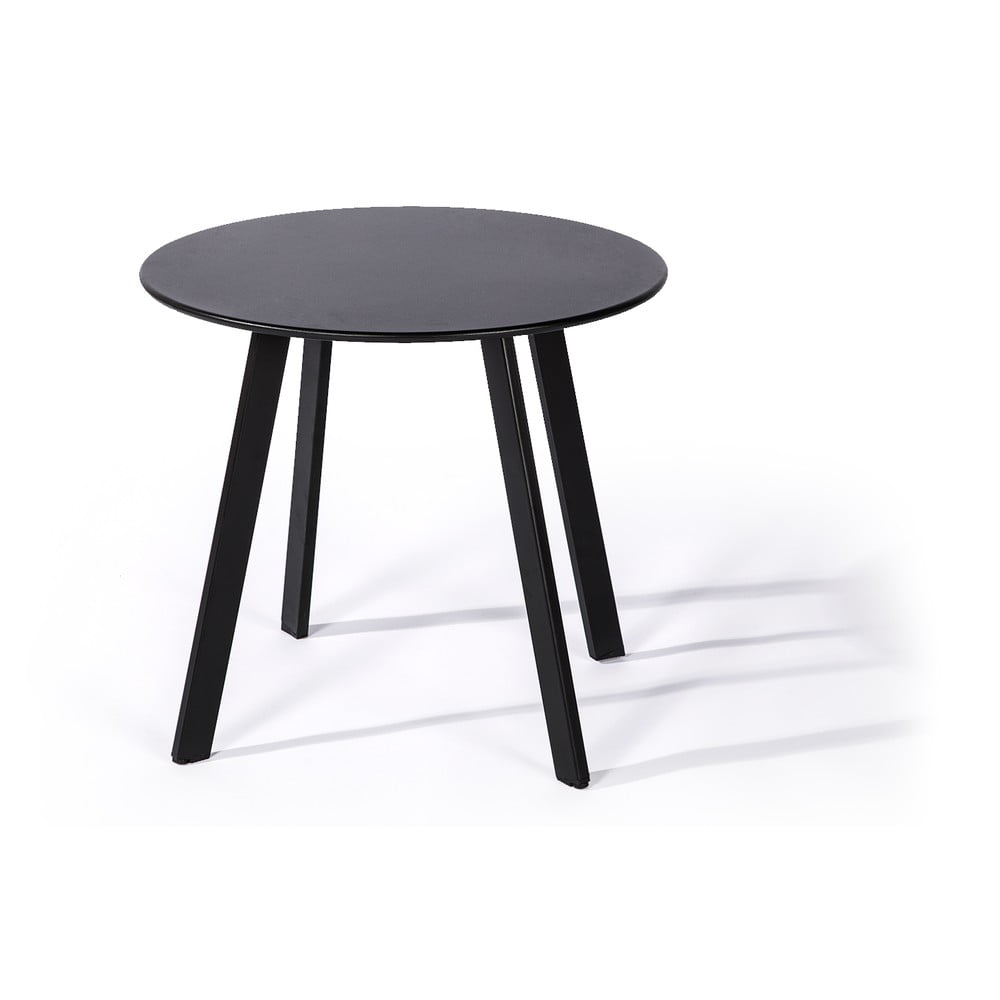 Full Steel fekete kerti asztal, ø 50 cm - Le Bonom