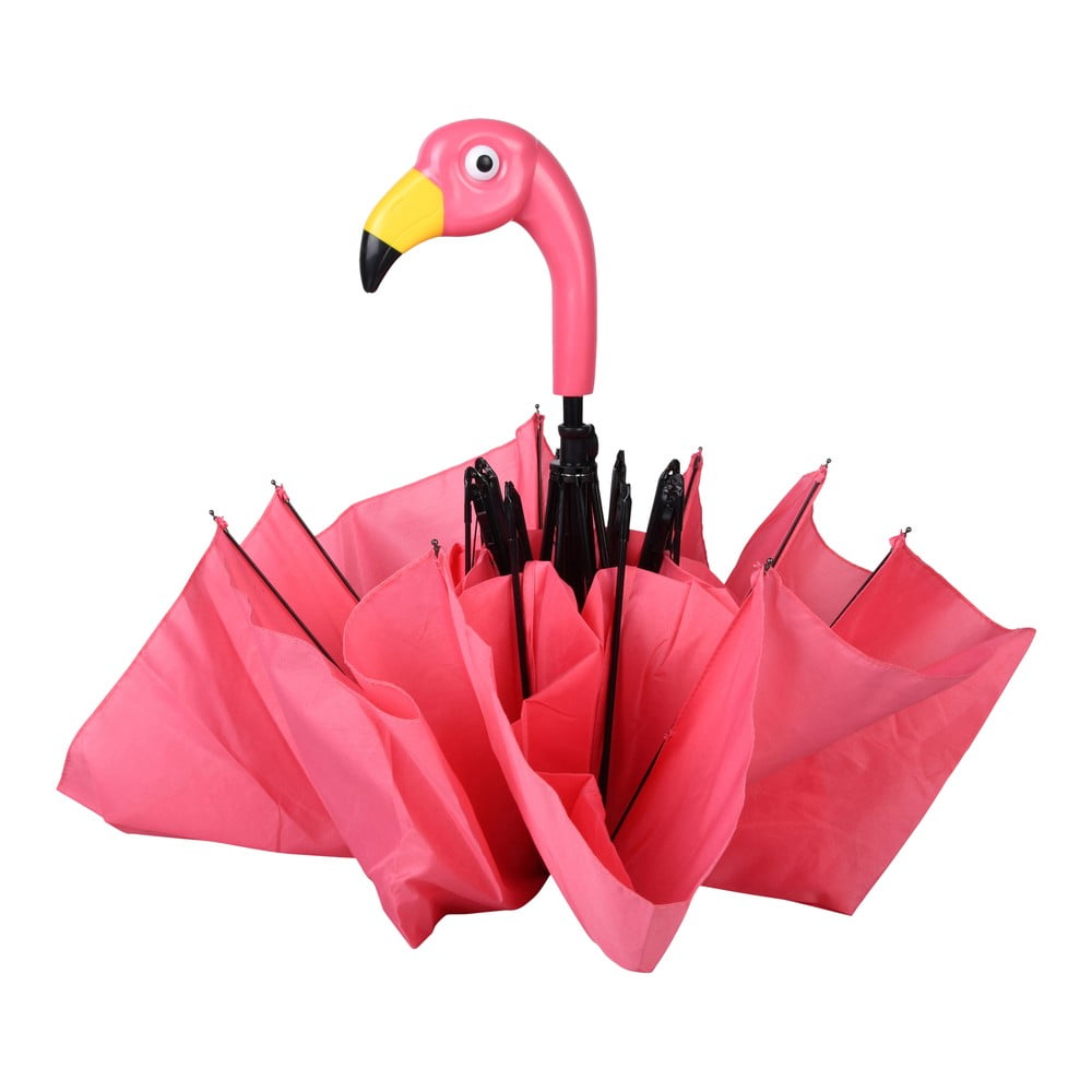 Flamingo rózsaszín összecsukható esernyő, ⌀ 96,5 cm - Esschert Design