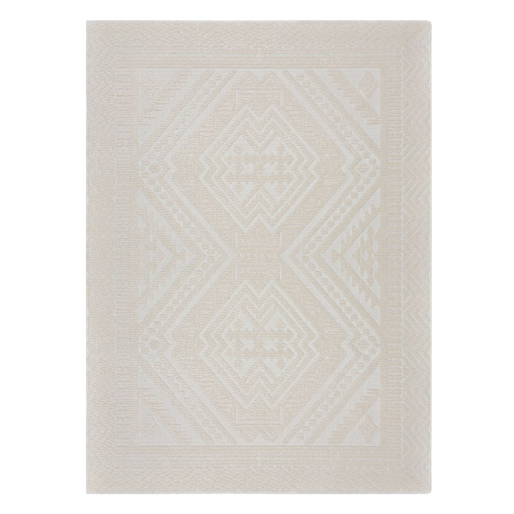 Krémszínű mosható zsenília szőnyeg 160x240 cm jaipur – flair rugs