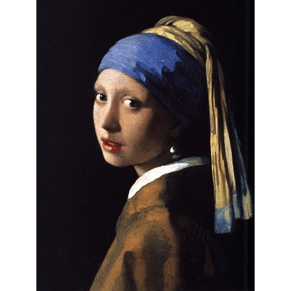 Leány gyöngy fülbevalóval, 70 x 50 cm - Johannes Vermeer másolat