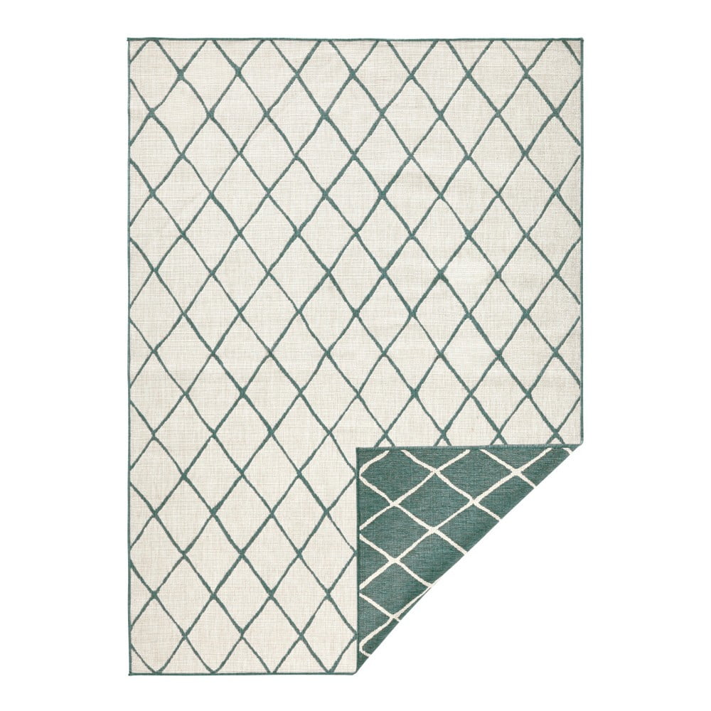Malaga zöld-krémszínű kültéri szőnyeg, 160 x 230 cm - NORTHRUGS