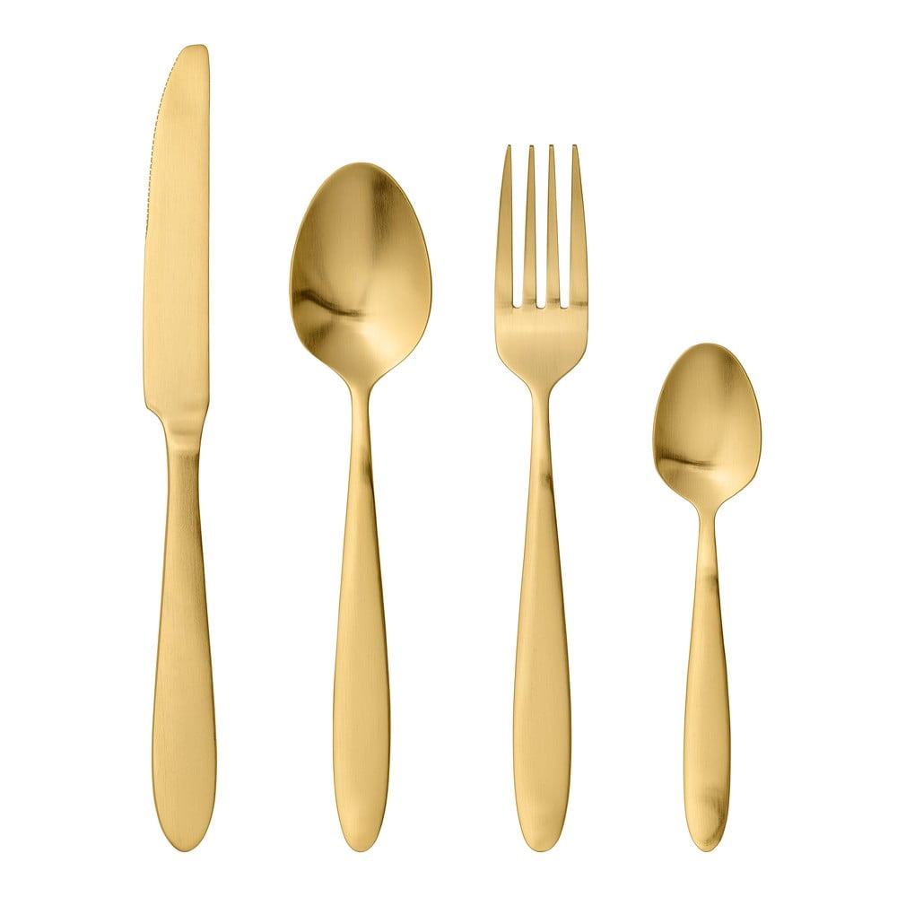Cutlery Eleganza 4 db-os aranyszínű evőeszköz készlet - Bloomingville