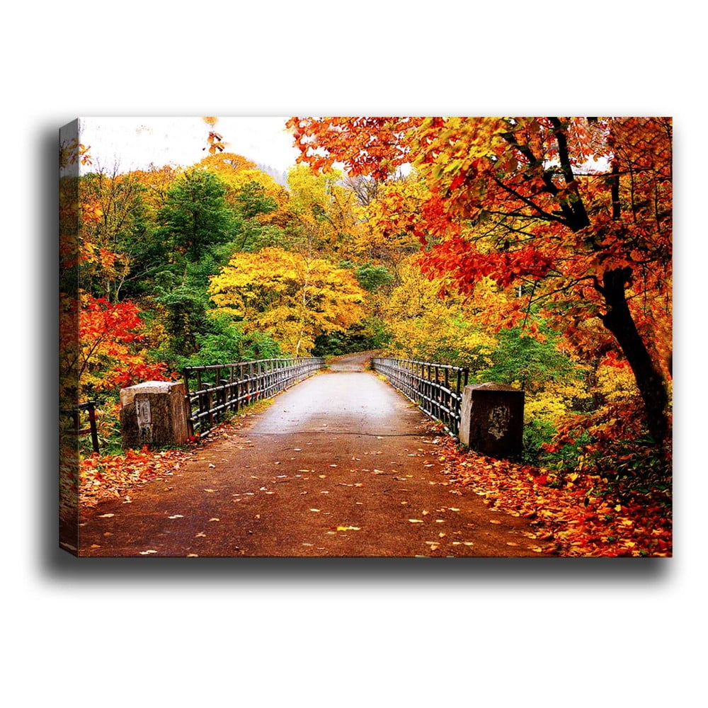 Autumn Bridge kép, 70 x 50 cm - Tablo Center