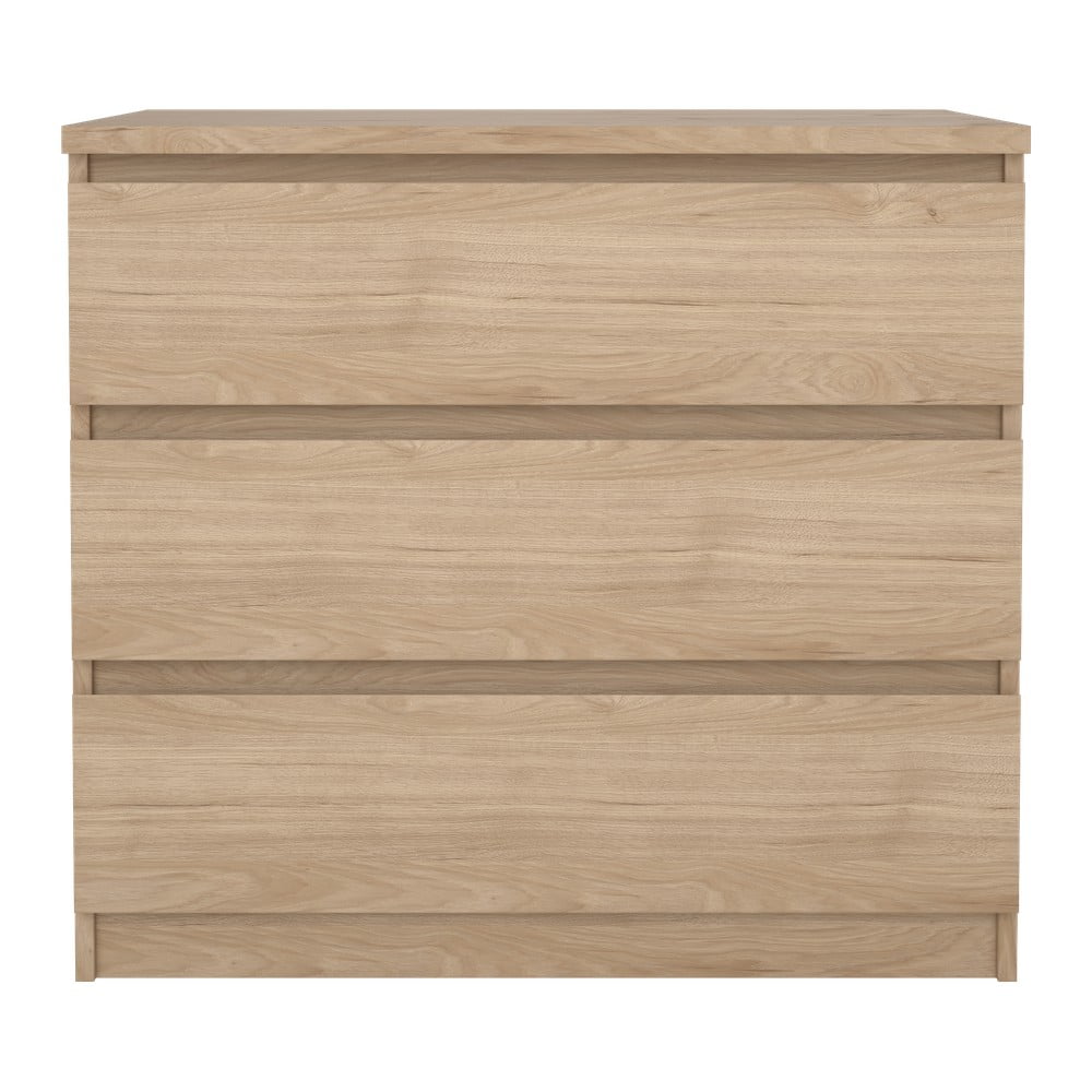 Natúr színű komód tölgyfa dekorral 77x70x50 cm Naia – Tvilum