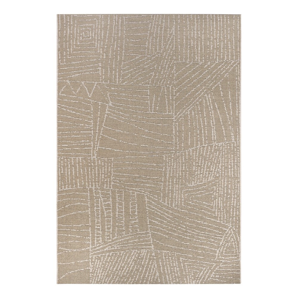 Krémszínű kültéri szőnyeg 160x230 cm – elle decoration