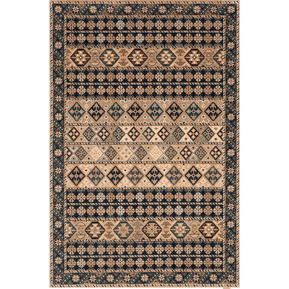 Barna gyapjú szőnyeg 133x190 cm astrid – agnella