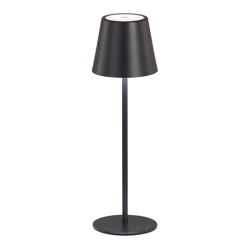 Fekete LED asztali lámpa fém búrával (magasság 36,5 cm) Viletto – Fischer & Honsel