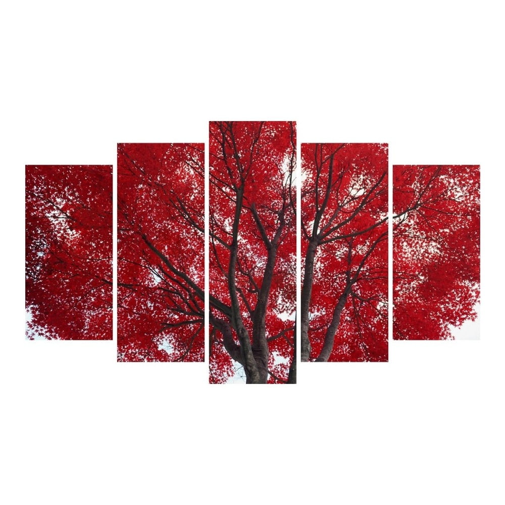 Red Passion többrészes kép, 102 x 60 cm - 3D Art