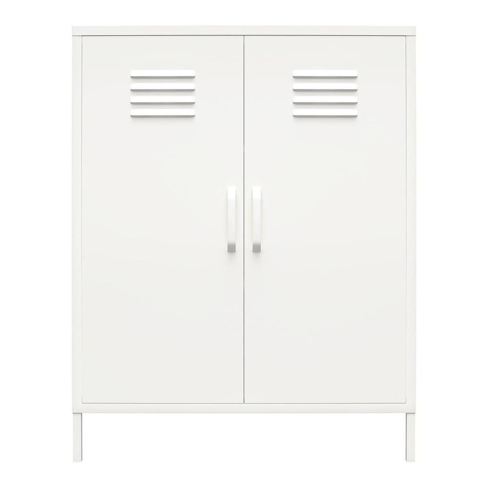 Fehér fém szekrény 40x102x80 cm Mission District – Støraa