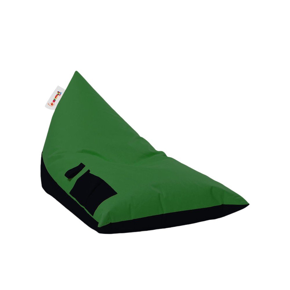 Zöld babzsákfotel Pyramid – Floriane Garden