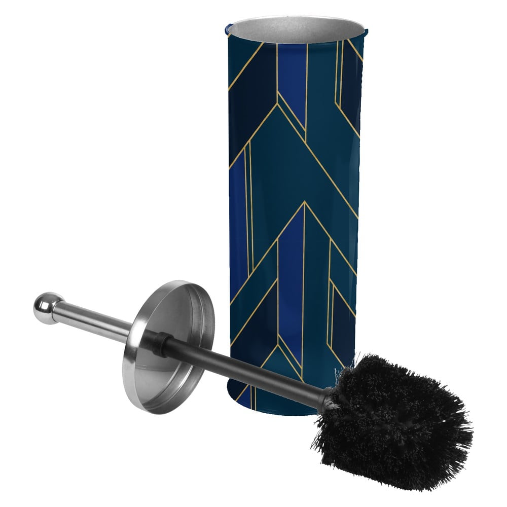 Sötétkék fém WC-kefe Achille – douceur d'intérieur