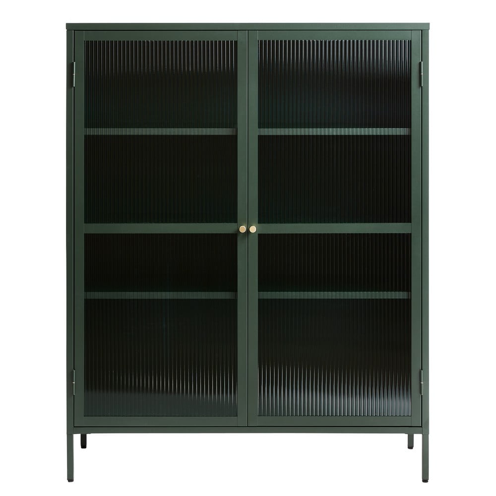 Bronco zöld fém tálalószekrény, magasság 140 cm - unique furniture
