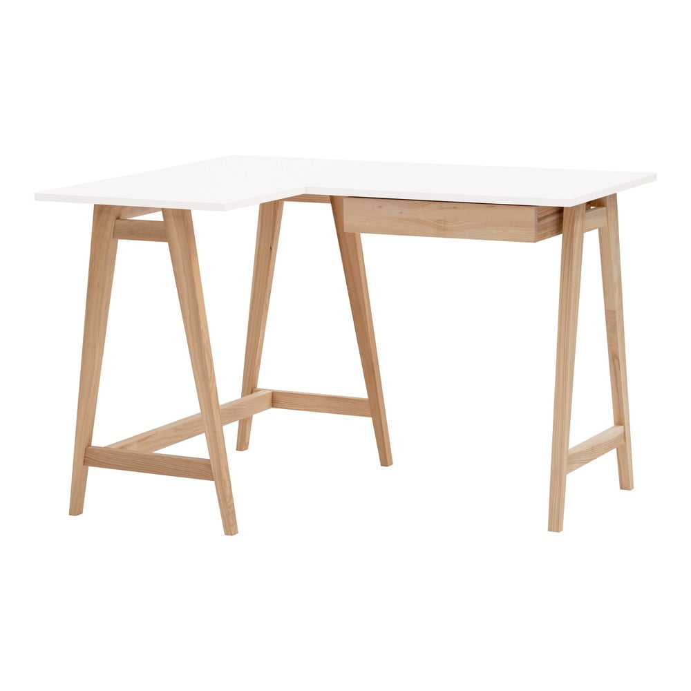 Íróasztal fehér asztallappal 85x115 cm Luka – Ragaba